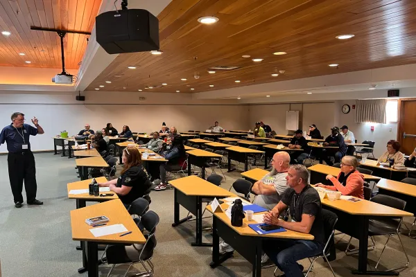 Facilitating a workshop at Black Lake