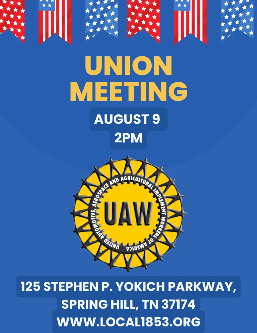 August 2026 Union Meeting
